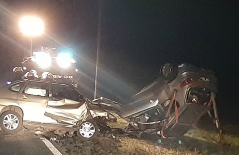 Ruta 8: Dos muertos en trágico accidente