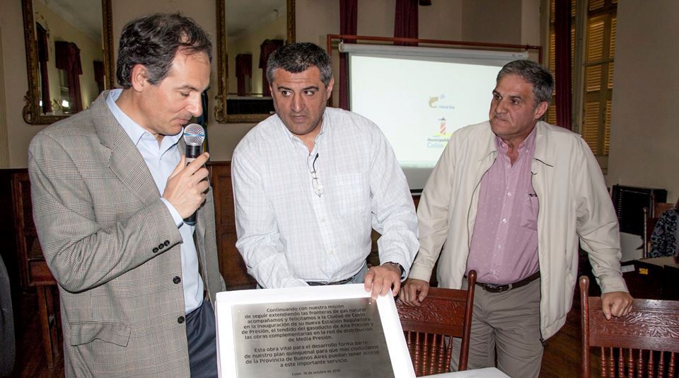 Este jueves tuvo lugar el acto de inauguración de la obra de gas natural en nuestra ciudad, en el recinto
