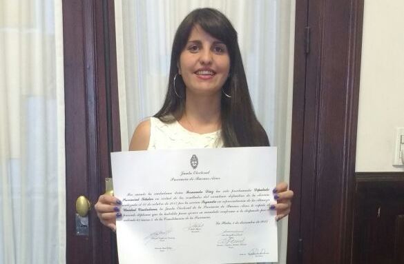 Fernanda Díaz jura como diputada provincial