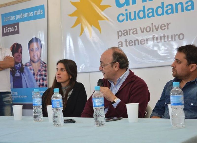 Un pasaje de la conferencia de prensa.
