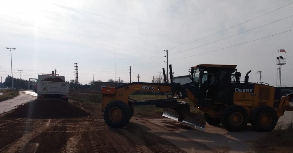 Los trabajos apuntan a estabilizar el sector de banquinas, como así también mejorar la señalización.