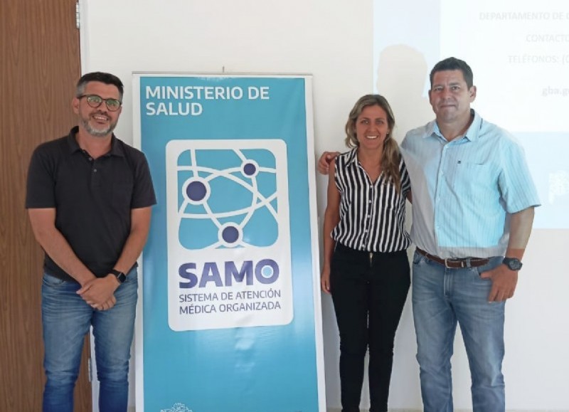 Georgina Giménez y Leandro Mendoza, titulares de las secretarías de Hacienda y Salud, visitaron la sede de la cartera sanitaria bonaerense.