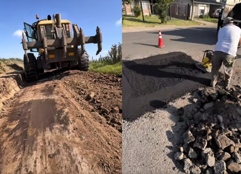 Plan Reparar: continúan los trabajos en caminos rurales y calles del partido