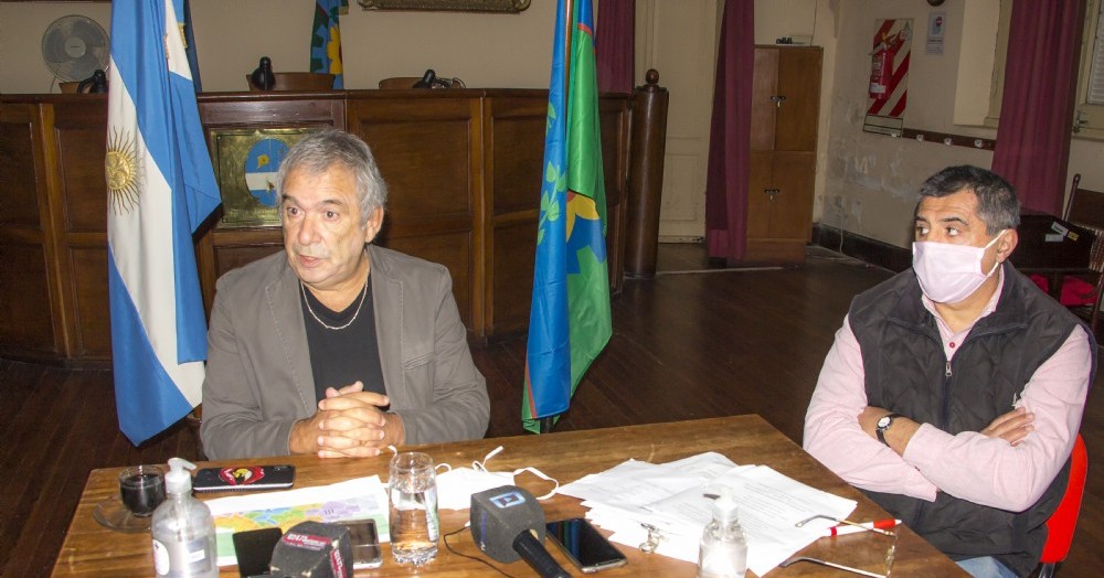 El Intendente Ricardo Casi y el Director de Producción y Turismo, Mario Quagliardi.
