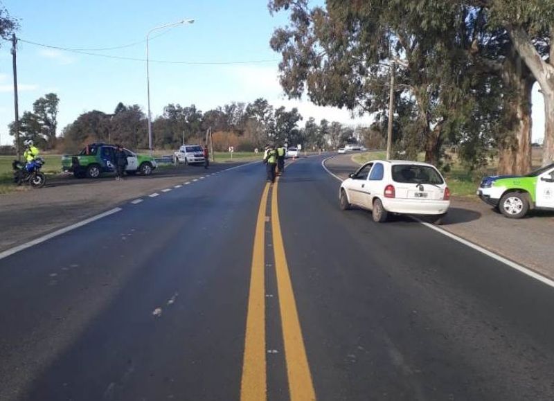 Fuerte despliegue policial.