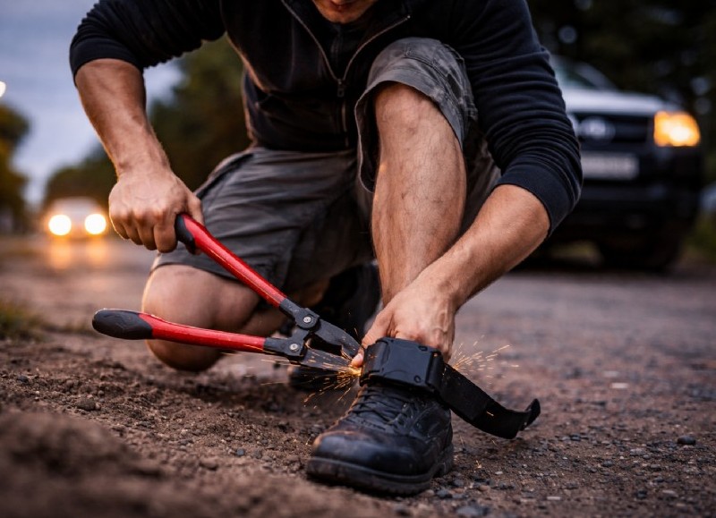 El sujeto fue identificado como Jonathan David Guach, de 29 años. (Imagen: ChatGPT-IA)