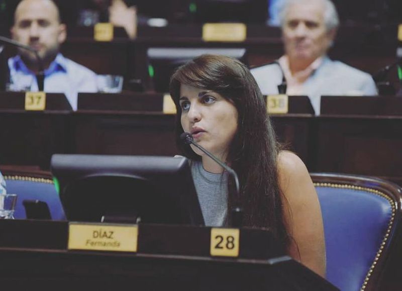 Fernanda Díaz, diputada provincial de Unidad Ciudadana.