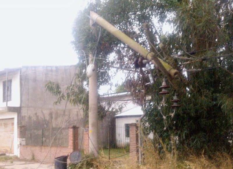 El temporal causó estragos.