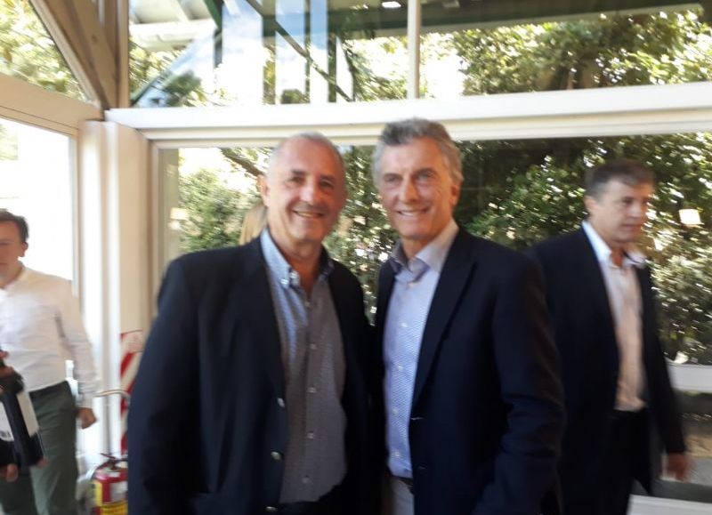 La foto con el presidente Macri.