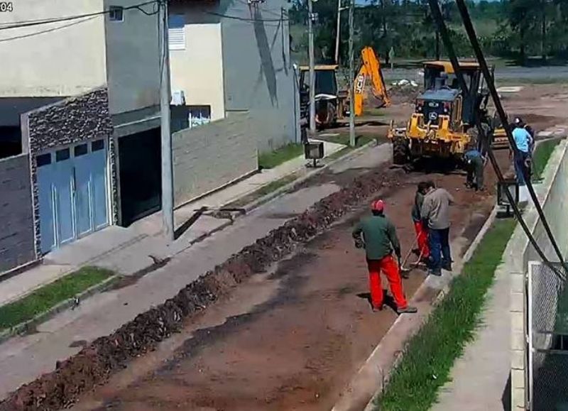 Obra con fondos municipales.