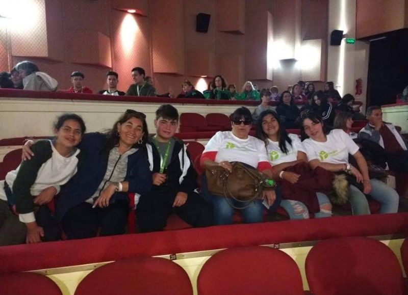 La delegación antes de retornar a la ciudad