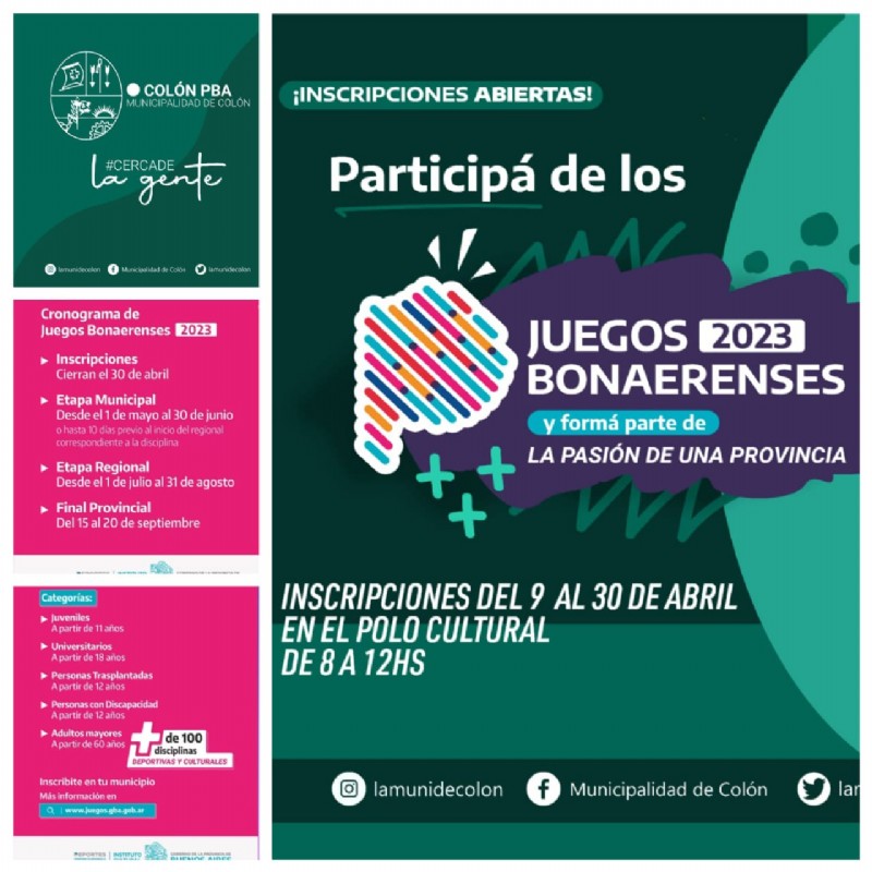 Desde este lunes y hasta el 30 de abril, los interesados deberán concurrir al Polo Cultural, de lunes a viernes de 8 a 12 horas.

