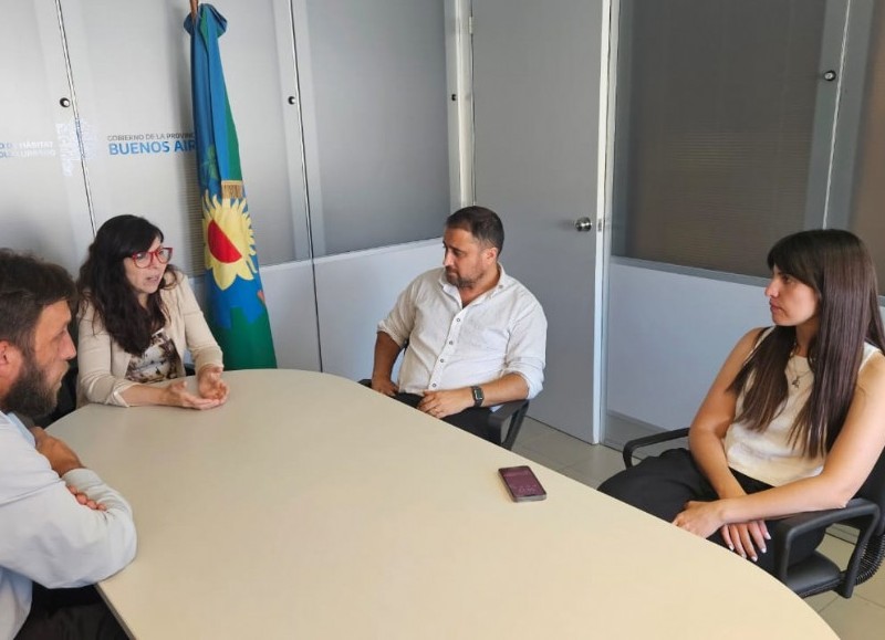 Funcionarios del ejecutivo local mantuvieron una reunión con la ministra bonaerense Silvina Batakis.