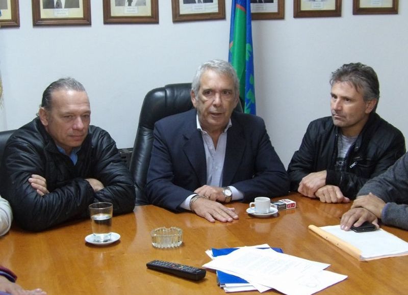 Sergio Berni, Ricardo Casi y Marcos Di Palma.