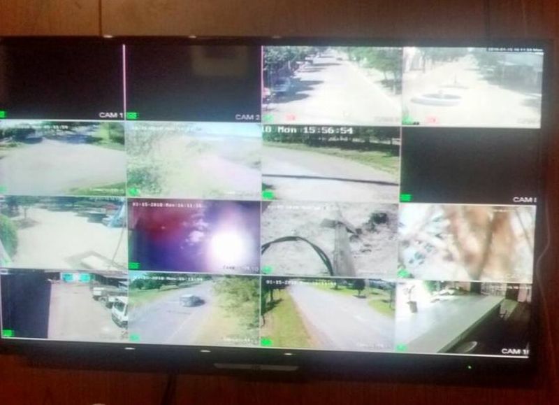 Imágenes captadas en el Centro de Monitoreo