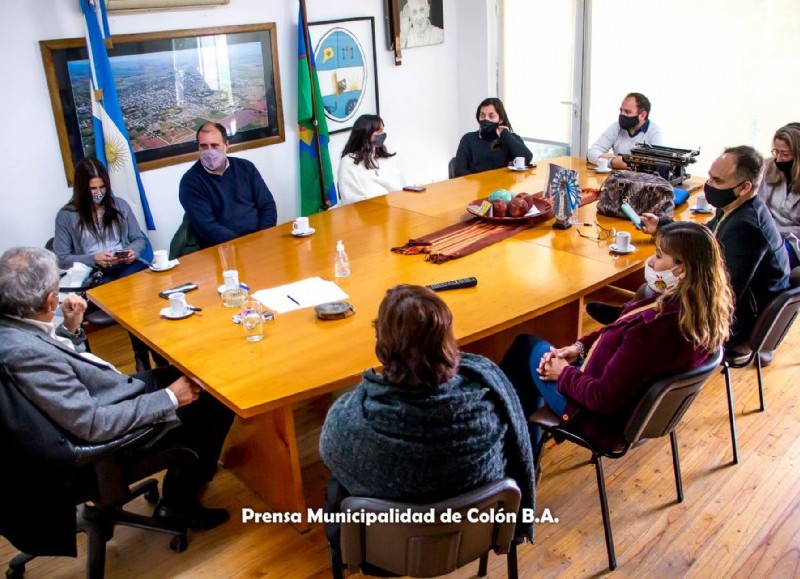 Arribó a la Municipalidad, Marcelo Hernández, director de Seguimiento de la Gestión Territorial de la Dirección General de Cultura y Educación de la provincia de Buenos Aires.