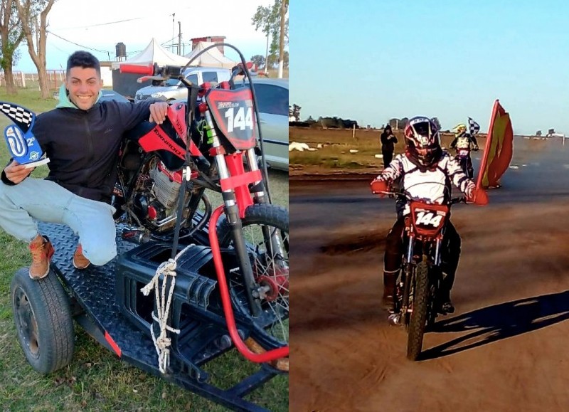 El piloto de motos Tadeo Borrajo se encuentra compitiendo en esta temporada en tres campeonatos diferentes.