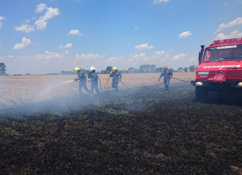 El cuerpo de Bomberos en acción