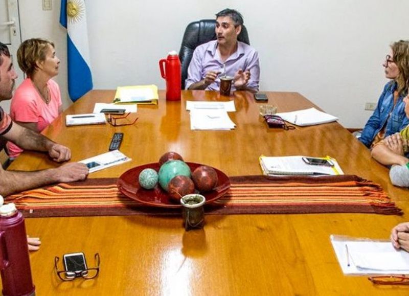 Reunión en la Municipalidad.