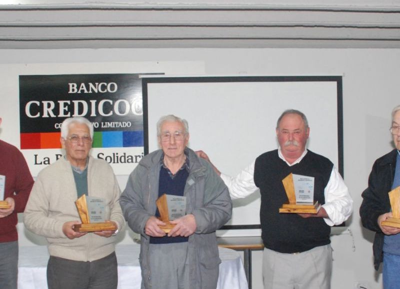 Acto en el salón del Banco Credicoop.