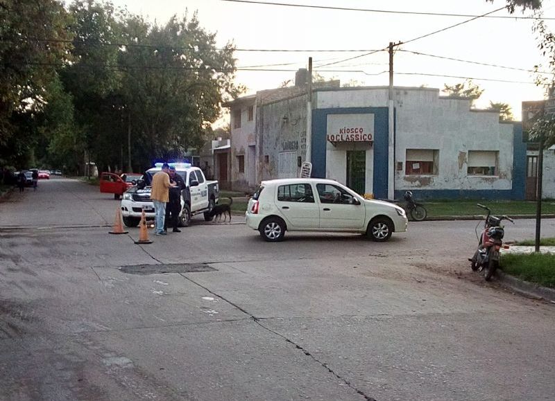 Instantes después de la colisión.