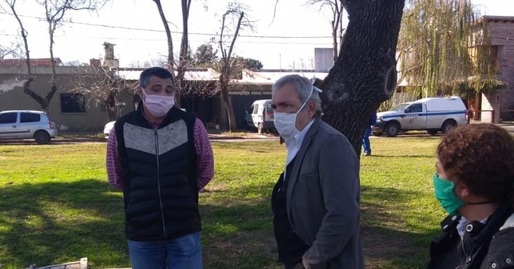 La obra abastecerá al barrio Centenario, donde luego se realizarán las conexiones internas.