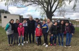 El intendente visito al equipo femenino de El Fortín