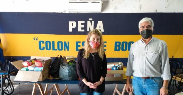 La Peña "Colón es de Boca" también se sumó a la movida solidaria