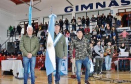 Se realizó la jura a la bandera en el gimnasio de la Villa Deportiva Municipal