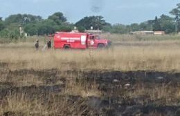 Incendio de pastizales afectó lote de trigo