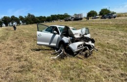 Accidente fatal en la ruta 8: fallecieron una mujer y una niña oriundas de la ciudad santafesina de Hughes