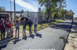 Comienzan los trabajos de pavimentación en el barrio Mangrullo