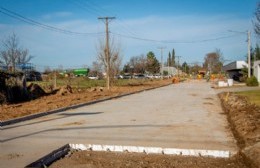 Obra hídrica en Zona Noroeste: reposicionan pavimento en 44 entre Ruta 8 y calle 7