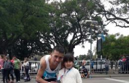 "Tito" Lavezzi en el Maratón Internacional de la Bandera