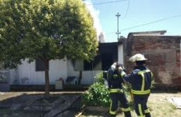 Se incendió una vivienda en calle 55 y 11