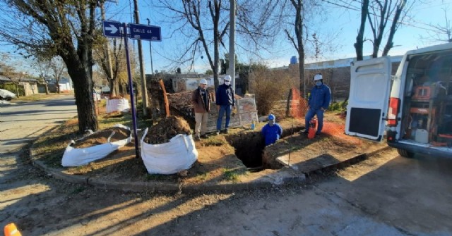 Avanzan las obras de gas en barrio Centenario