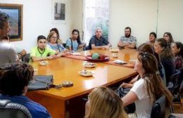 Reunión de profesores de la Escuela de Bellas Artes