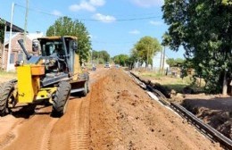 El municipio realiza obras de cordón cuneta