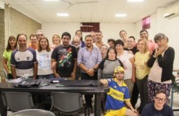 El intendente Giordano visitó el Taller Protegido