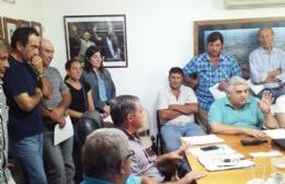 Reunión con productores rurales y transportistas