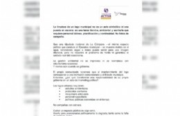 Sociedad Activa cuestionó la jornada de limpieza en el Lago Municipal y habló de "marketing político"