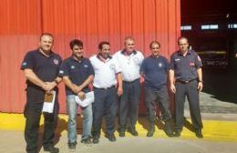 Capacitación de bomberos locales