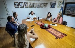 Giordano y Grosso se reunieron con autoridades educativas del distrito y la región