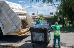 El municipio informó sobre la recolección de residuos y alertó por posibles lluvias intensas