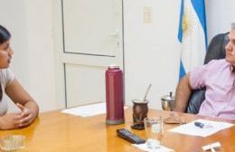 El intendente interino se reunió con la instructora de box Nayla Mascheroni