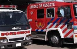 Se incendió parte de una vivienda en 14 entre 57 y 58