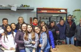 Visita del intendente a la Escuela de Educación Técnica