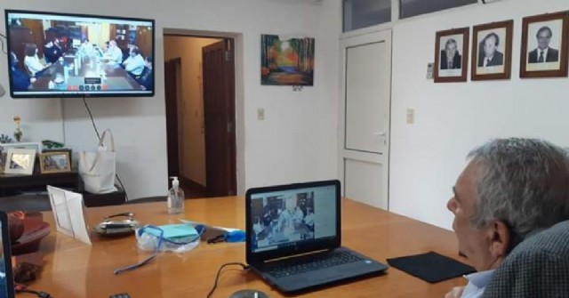 Ricardo Casi participó de una reunión virtual con el gobernador
