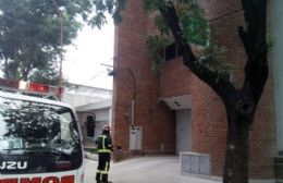 Principio de incendio en Banco Provincia