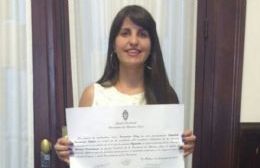 Fernanda Díaz jura como diputada provincial